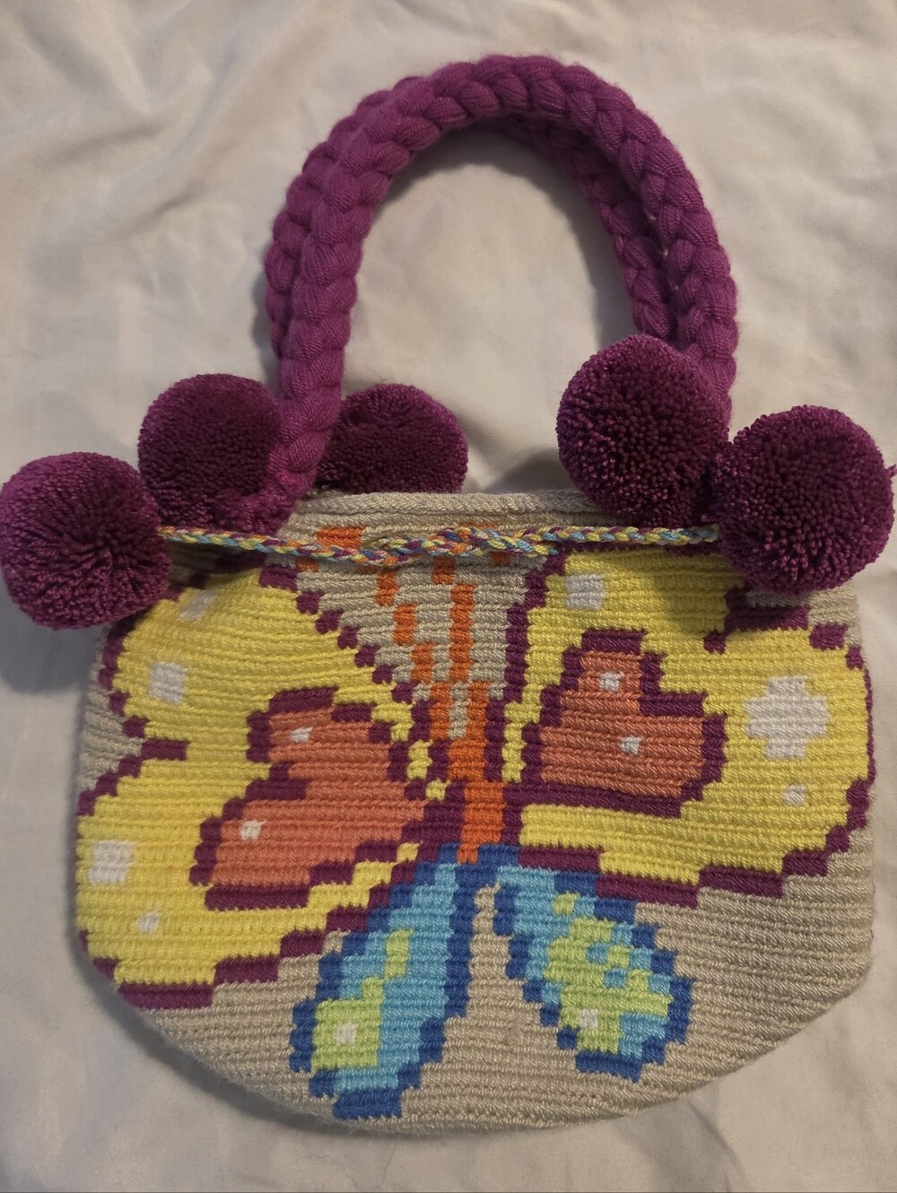 Beautiful Woven Butterfly Purse,madw In Colombia